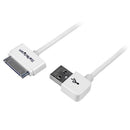StarTech USB2ADC1MUL 1m (3 ft) Apple Dock Connector to Left Angle USB Cable for
