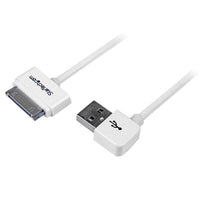 StarTech USB2ADC1MUL 1m (3 ft) Apple Dock Connector to Left Angle USB Cable for