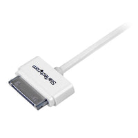 StarTech USB2ADC1MUL 1m (3 ft) Apple Dock Connector to Left Angle USB Cable for