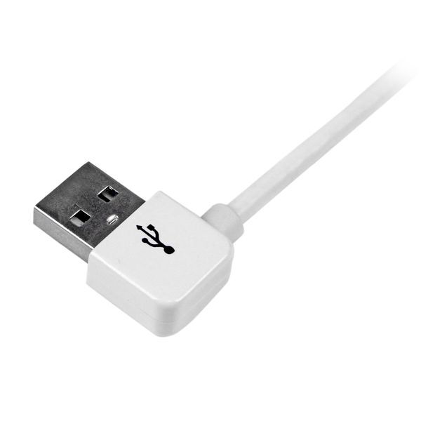 StarTech USB2ADC1MUL 1m (3 ft) Apple Dock Connector to Left Angle USB Cable for