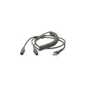 Zebra CBA-K02-C09PAR Symbol Keyboard Wedge 9FT Coiled Cable mini-DIN (PS/2)