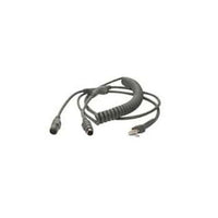 Zebra CBA-K02-C09PAR Symbol Keyboard Wedge 9FT Coiled Cable mini-DIN (PS/2)