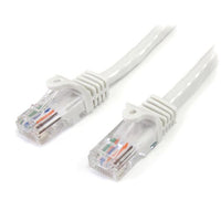 StarTech 45PATCH7WH 7ft White Snagless Cat5e UTP Patch Cable - Category 5e