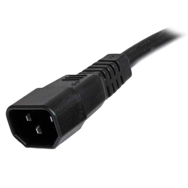 StarTech PXTC14C156 6 ft 14 AWG Computer Power Cord - IEC C14 to IEC C15