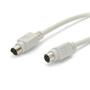 StarTech KXT102MM_15 15 ft PS/2 Keyboard Mouse Cable - M/M mini-DIN PS/2 Male