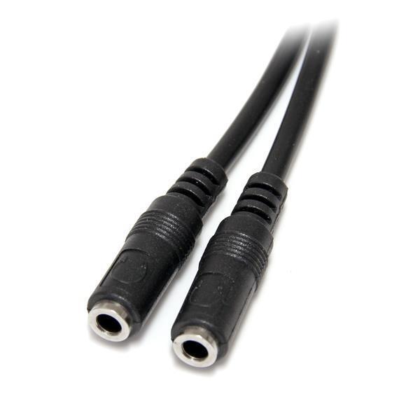 StarTech MUY1MFFS Slim Stereo Splitter Cable - 3.5mm Male to 2x 3.5mm Female