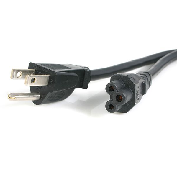 CHN PXT101NB1S 1FT (12") Standard Laptop Notebook Power Cord IEC NEMA 5-15P C5