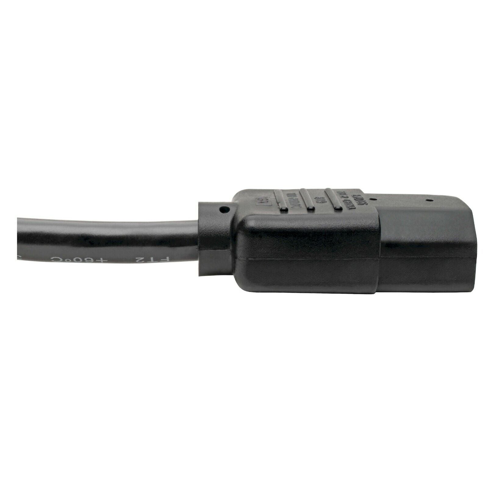 Tripp Lite P004-002 2FT Computer Power Cord Extension Cable C14 C13 10A 18AWG BL