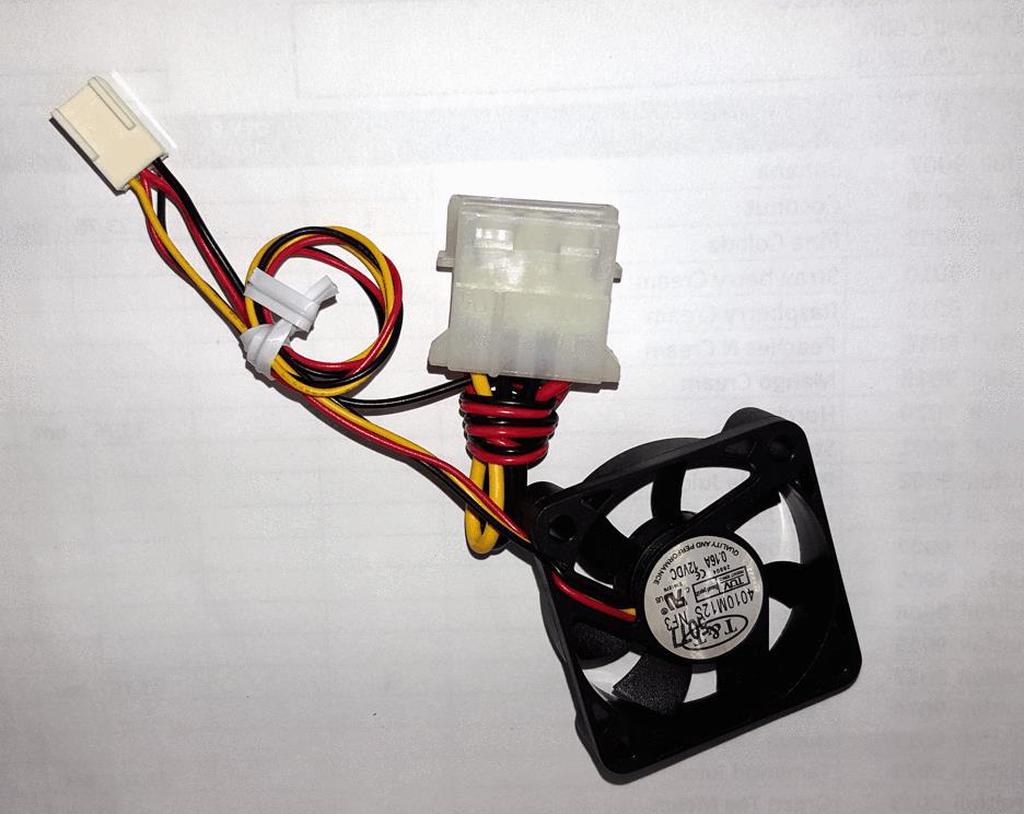 Evercool FAN4ATOM_2LP 40x40x10mm ATOM CPU Ball Bearing Fan w 3PIN + Molex Power