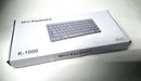 CHN CQT 78 Keys Mini Slim Lightweight Wired USB Plastic WHITE Keyboard Windows