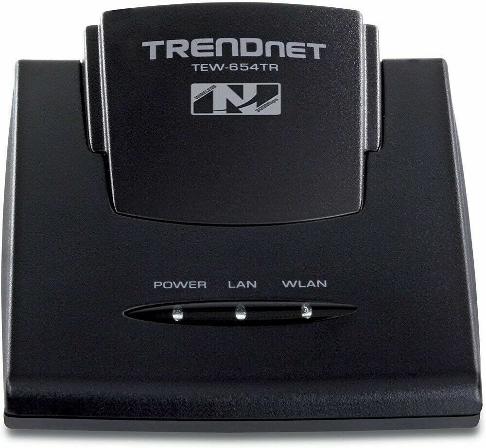 TRENDnet TEW-654TR 300 Mbps 1-Port 10/100 N300 Wireless Hotel Travel Router Kit
