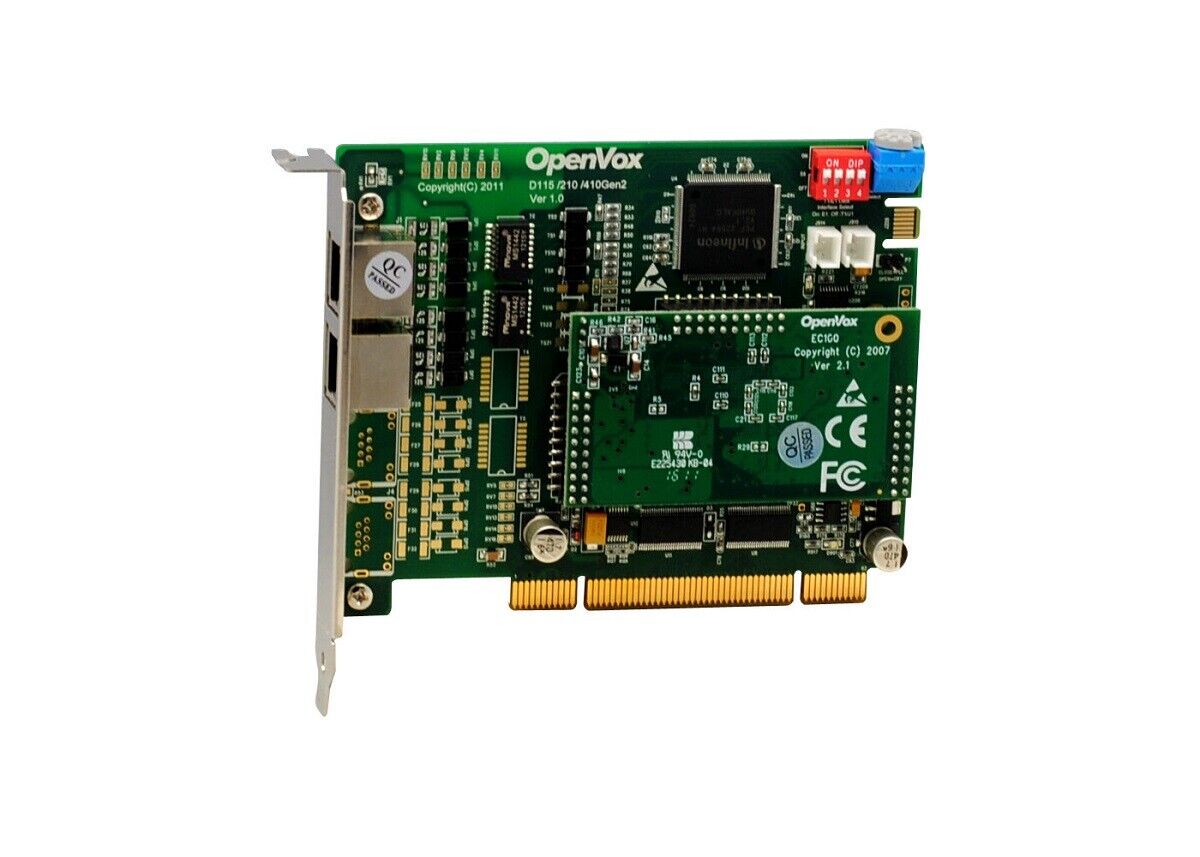 Openvox PRI E1 T1 Asterisk Card Single Dual Quad Echo Can PCI PCIE Standard