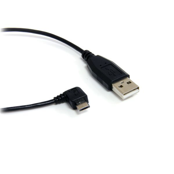 StarTech UUSBHAUB6RA 72" USB Right Angle Micro B Charger Cable for Android Phone