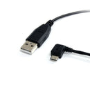 StarTech UUSBHAUB3LA 3 ft Micro USB Cable A to Left Angle Micro B Android Phone