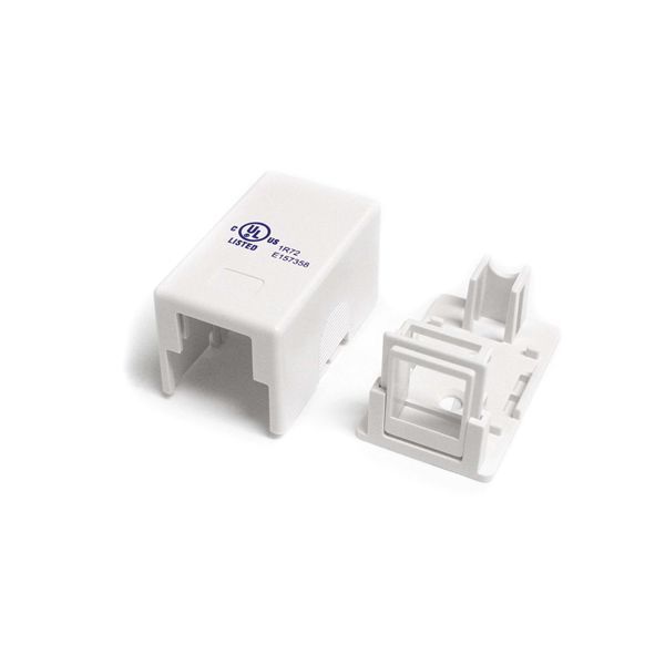 StarTech WALLBOX1KWH Single Cat 5e RJ45 Universal Wall Jack - White RJ-45