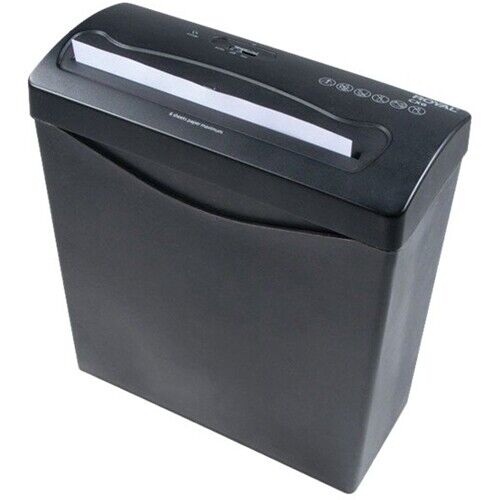 Royal 29183G-BK CX6 Medium Duty Power Shredder Cross Cut 6 pages per Feed Black