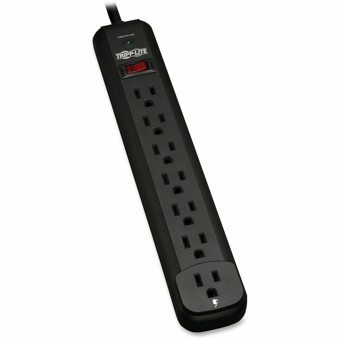 Tripp Lite TLP712B 7 Outlet Surge Protector Power Strip 120V 12' Cord 1080J BLK