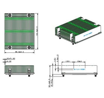 Supermicro Fan SNK-P1041V 1U Proprietary Passive CPU Heat Sink for 6U 10-blade