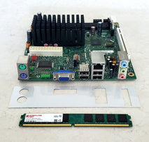 Intel Atom D410PT DDR2 PCI SATA LAN PS/2 USB Mini ITX Motherboard w 1GB Memory