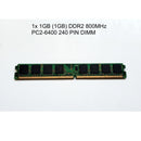 KB 1x 1GB (1GB) DDR2 DIMM 800MHz PC2-6400 6300 240 PIN DIMM Desktop Memory