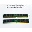 KB 1x 1GB (1GB) DDR2 DIMM 800MHz PC2-6400 6300 240 PIN DIMM Desktop Memory