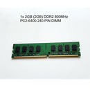 KB 1x 1GB (1GB) DDR2 DIMM 800MHz PC2-6400 6300 240 PIN DIMM Desktop Memory