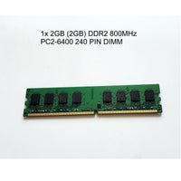 KB 1x 1GB (1GB) DDR2 DIMM 800MHz PC2-6400 6300 240 PIN DIMM Desktop Memory