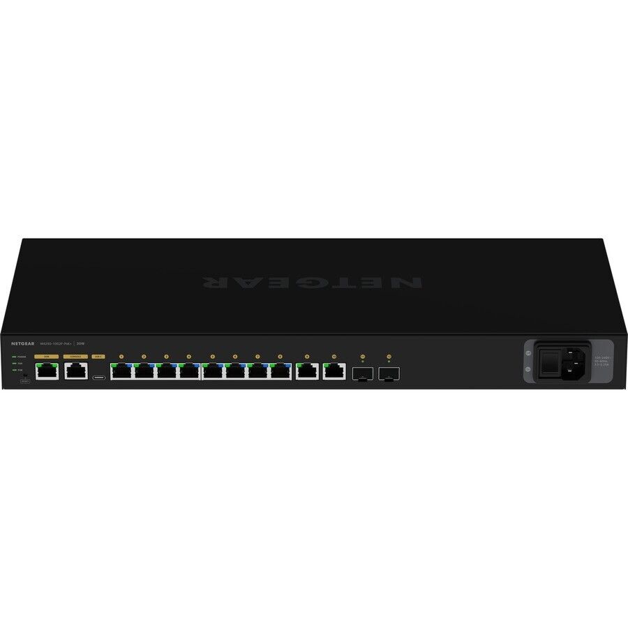 Netgear GSM4212P-100NAS AV Line 8x1G PoE+ 125W 2x1G and 2xSFP Managed Switch