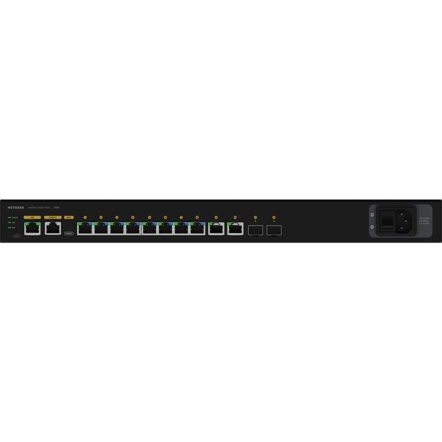 Netgear GSM4212P-100NAS AV Line 8x1G PoE+ 125W 2x1G and 2xSFP Managed Switch