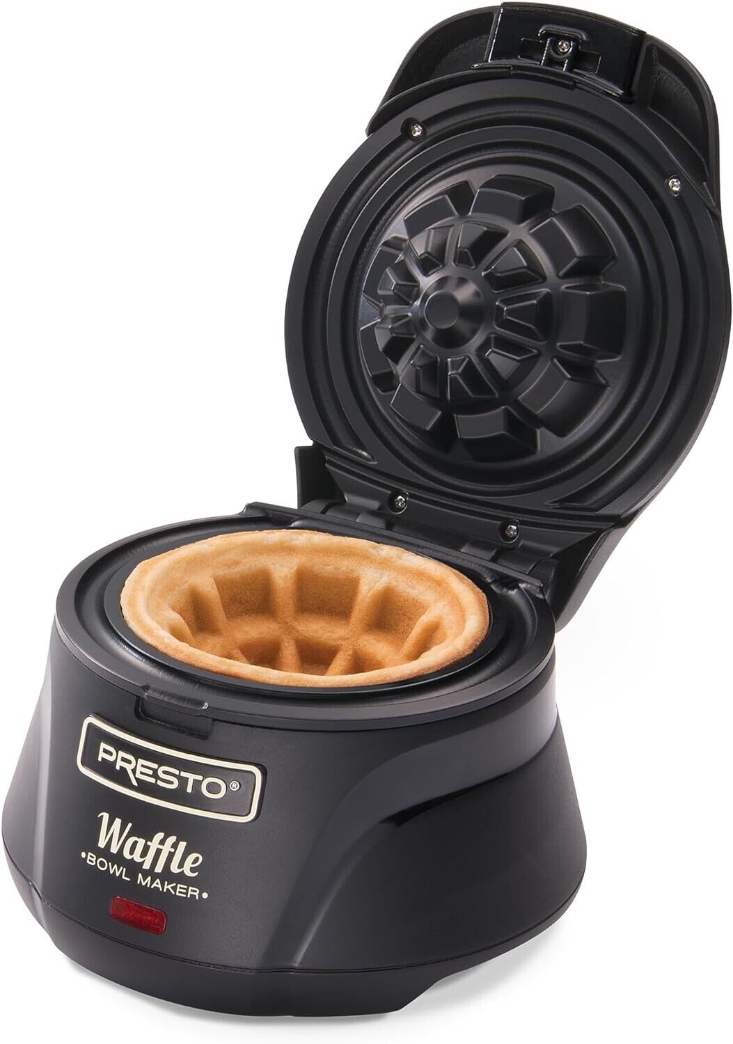 Presto 03500 Belgian Waffle Bowl Maker - Easy Clean, Non-stick - Black