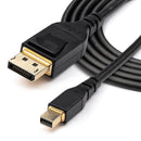 StarTech DP14MDPMM2MB 6ft 2m VESA Certified Mini DisplayPort to DisplayPort 1.4