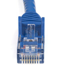 StarTech N6PATCH7BL 7ft CAT6 Ethernet Cable - Blue Snagless Gigabit - 100W PoE