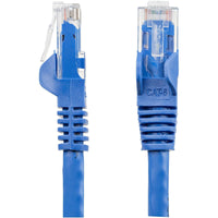 StarTech N6PATCH7BL 7ft CAT6 Ethernet Cable - Blue Snagless Gigabit - 100W PoE