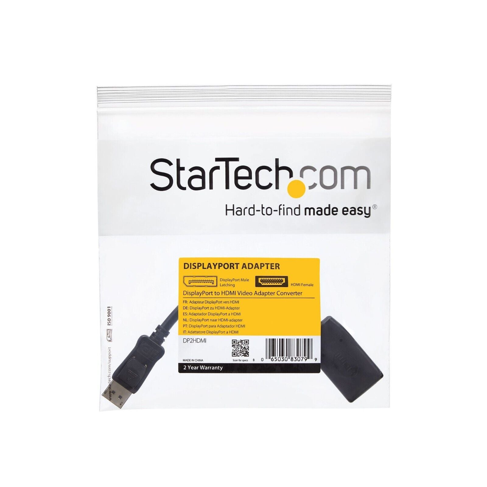 StarTech DP2HDMI DisplayPort to HDMI Adapter, 1080p DP to HDMI Adapter/Video