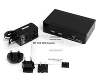 StarTech SV231DVIUA 2 Port DVI USB KVM Switch Audio Keyboard Mouse Monitor Audio