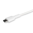 StarTech RUSBCLTMM2MW 6 foot/2m Durable White USB-C to Lightning Cable, Rugged
