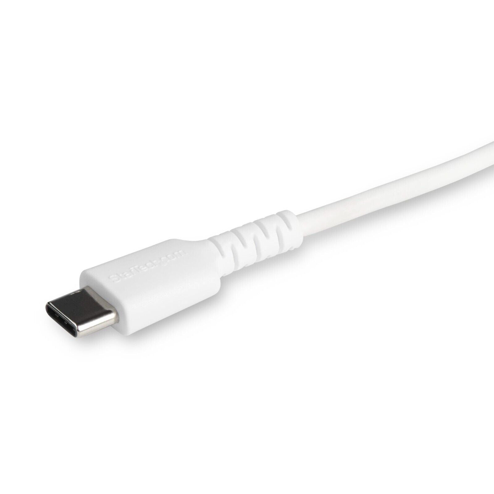 StarTech RUSBCLTMM2MW 6 foot/2m Durable White USB-C to Lightning Cable, Rugged