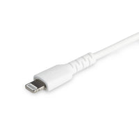 StarTech RUSBCLTMM2MW 6 foot/2m Durable White USB-C to Lightning Cable, Rugged