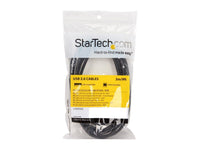 StarTech USBAB3ML 3 Meters USB 2.0 A to Left Angle B Male Male Black Alum Cable