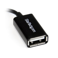 StarTech UUSBOTGRA 5in Right Angle Micro USB to USB OTG Host Adapter M/F