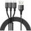 CODi A01068 4' 3-in-1 USB Fast Multi Charging Cable - 4 ft Lightning/Micro-USB