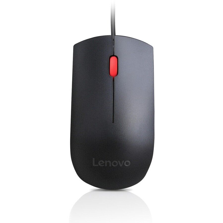 Lenovo 4Y50R20863 Essential USB Mouse - Optical - Cable - Black - 1 Pack - USB