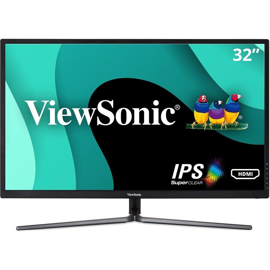 ViewSonic VX3211-2K-MHD 32" 1440p IPS Monitor with HDMI, DisplayPort, VGA