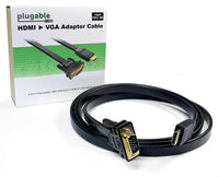 Plugable HDMI-VGA HDMI To VGA Adapter, 6 Foot (1.8 Meter) - Converter Cable