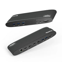 Plugable UD-6950PDH 13-in-1 USB C Docking Station Dual Monitor, 100W Charging,