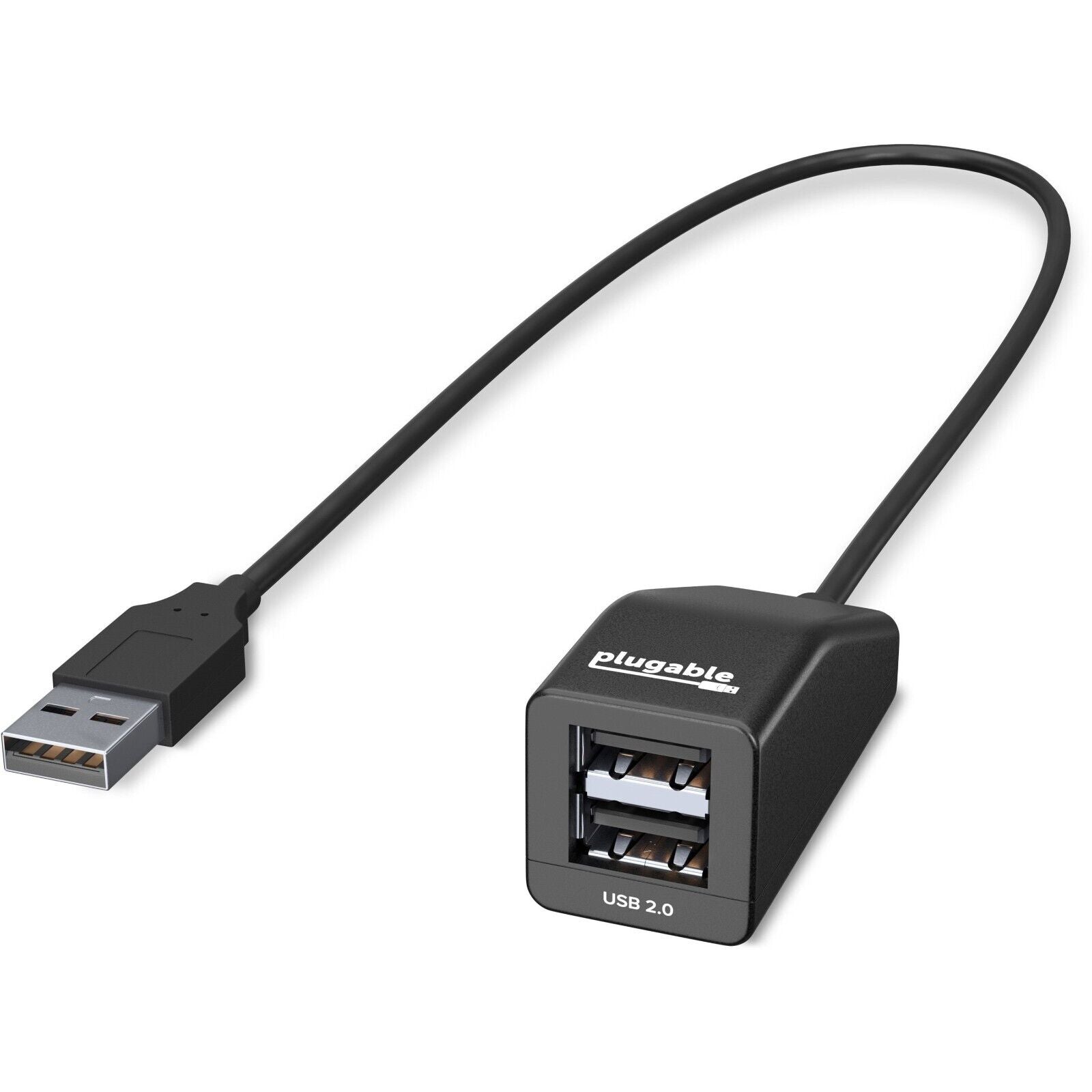 Plugable USB2-2PORT USB 2.0 2-Port High Speed Ultra Compact Hub Splitter