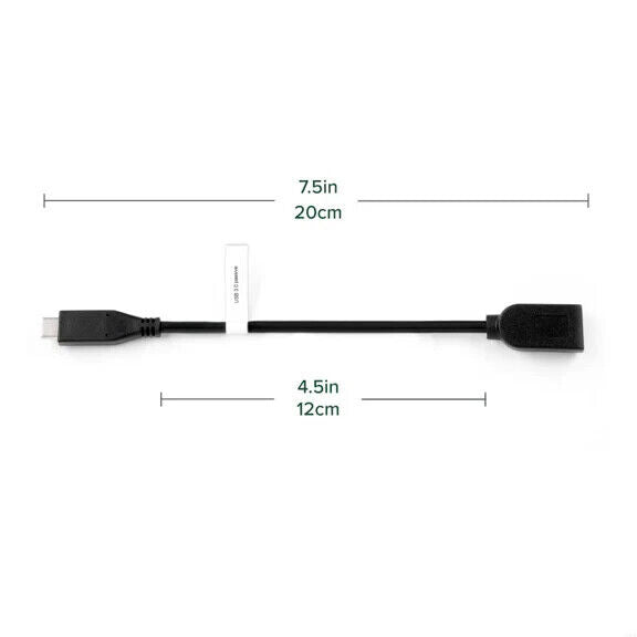 Plugable USBC-AF3 USB C to USB Adapter Cable - Enables Connection of USB Type C