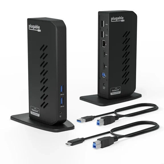 Plugable UD-3900Z USB 3.0 and USB-C Universal Laptop Docking Station for Windows