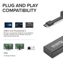 Plugable USBC-TVGA USB C to VGA Adapter, Thunderbolt 3 to VGA Adapter