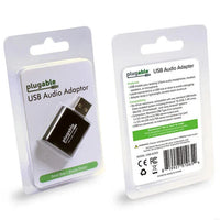 Plugable USB-AUDIO USB Audio Adapter with 3.5mm Speaker Headphone and Microphone